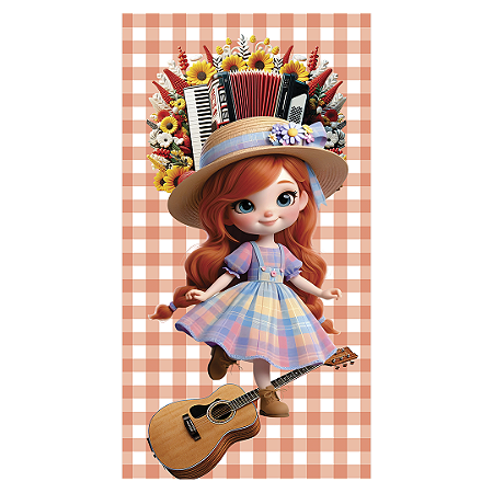 Capa Faixa Lateral Sublimado - Festa Junina