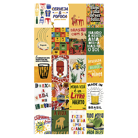 Capa Faixa Lateral Sublimado - Brasilidade