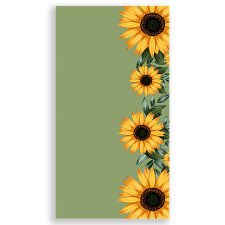 Capa Faixa Lateral Sublimado - Girassol Floral