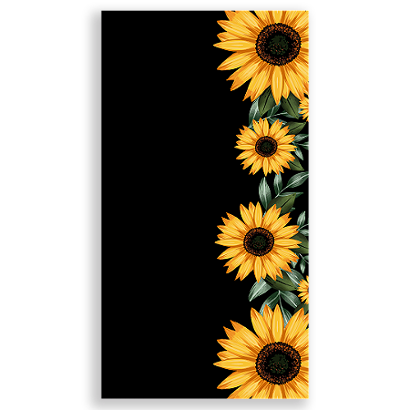 Capa Faixa Lateral Sublimado - Girassol Floral