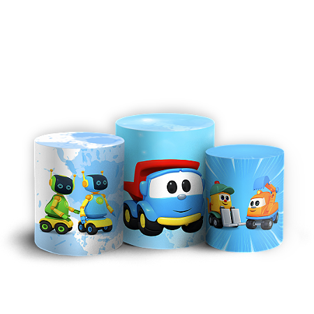 Capas Trio Cilindro Sublimado Vest Facil - Leo O Caminhão