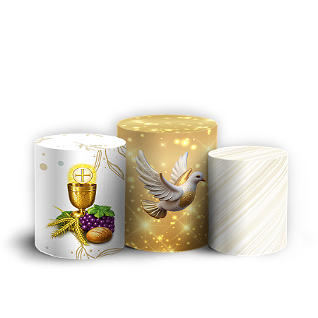 Capas Trio Cilindro Sublimado Vest Facil - Eucaristia