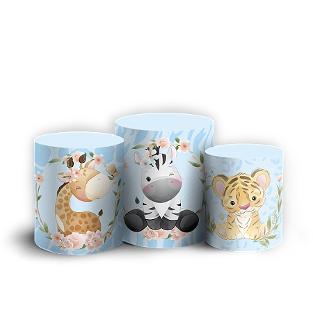 Capas Trio Cilindro Sublimado Vest Facil - Safari