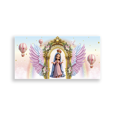 Capa Painel Retangular Sublimado - Santas