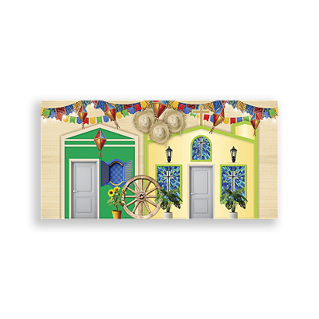 Capa Painel Retangular Sublimado - Festa Junina