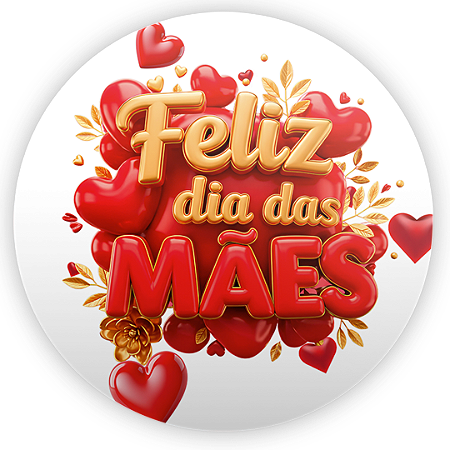 Capa Painel Redondo Sublimado - Dia Das Mães