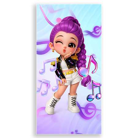 Capa Faixa Lateral Sublimado - Guerreiras Do K-Pop