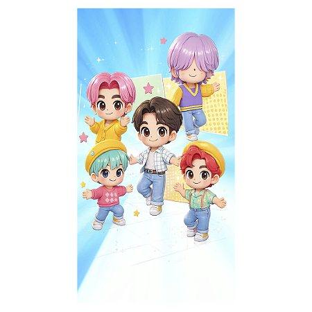 Capa Faixa Lateral Sublimado - Saja Boys