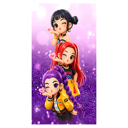 Capa Faixa Lateral Sublimado - Guerreiras Do K-Pop