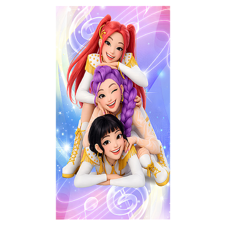 Capa Faixa Lateral Sublimado - Guerreiras Do K-Pop