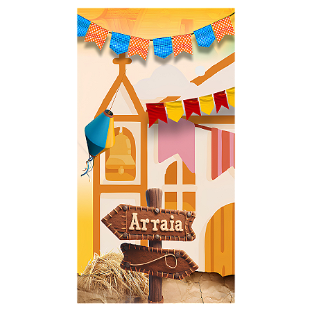 Capa Faixa Lateral Sublimado - Festa Junina