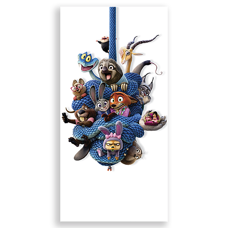 Capa Faixa Lateral Sublimado - Zootopia