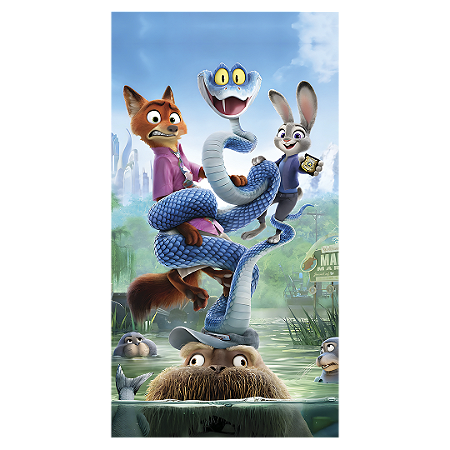 Capa Faixa Lateral Sublimado - Zootopia