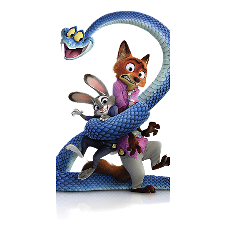 Capa Faixa Lateral Sublimado - Zootopia