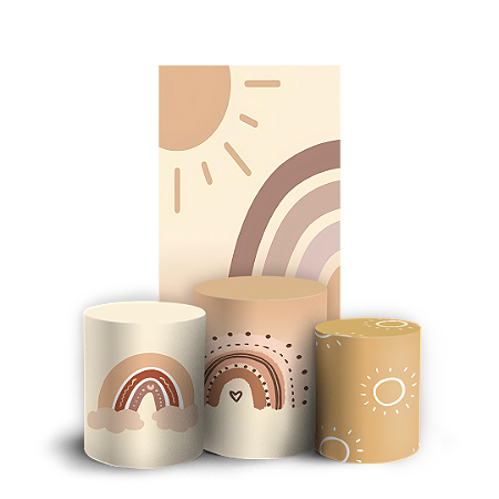 Capas Faixa Lateral e Trio Cilindro Sublimado Vest Facil - Volta Ao Sol