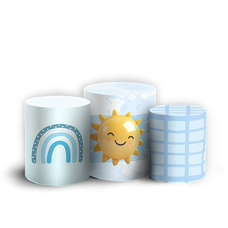 Capas Trio Cilindro Sublimado Vest Facil - Volta Ao Sol