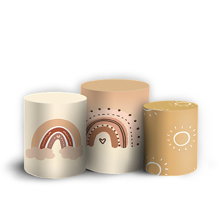 Capas Trio Cilindro Sublimado Vest Facil - Volta Ao Sol