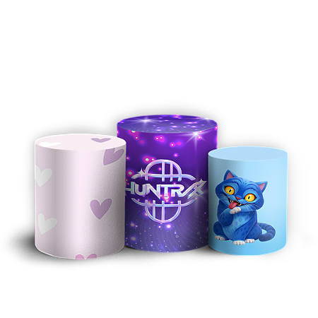 Capas Trio Cilindro Sublimado Vest Facil - Guerreiras Do K-Pop