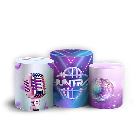 Capas Trio Cilindro Sublimado Vest Facil - Guerreiras Do K-Pop