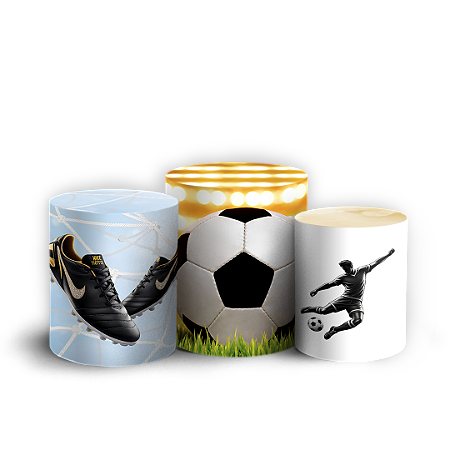 Capas Trio Cilindro Sublimado Vest Facil - Futebol Jogador Caro