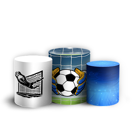 Capas Trio Cilindro Sublimado Vest Facil - Futebol Goleiro
