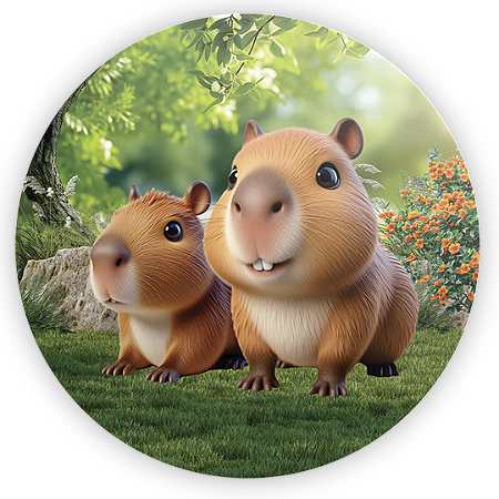 Capa Mini Painel Sublimado - Capivarinha