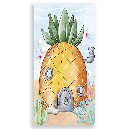 Capa Faixa Lateral Sublimado - Bob Esponja