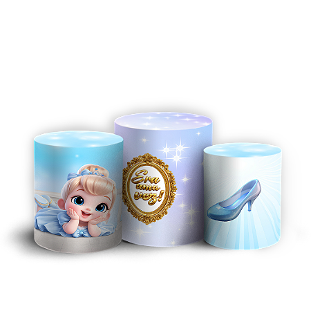 Capas Trio Cilindro Sublimado Vest Facil - Cinderel