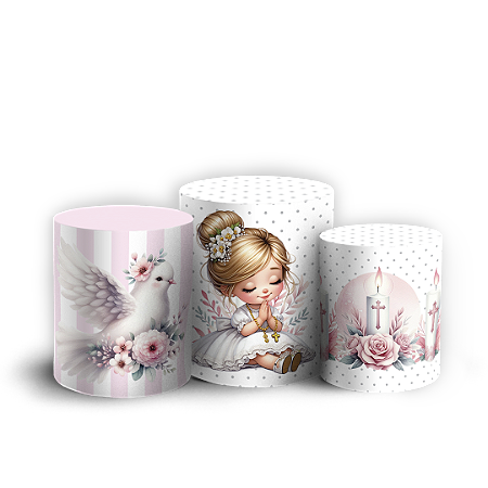 Capas Trio Cilindro Sublimado Vest Facil - Eucaristia