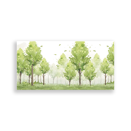 Capa Painel Retangular Sublimado - Árvores Aquarela