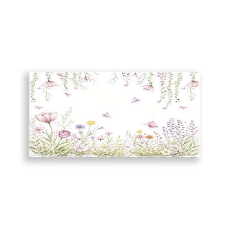 Capa Painel Retangular Sublimado - Flores
