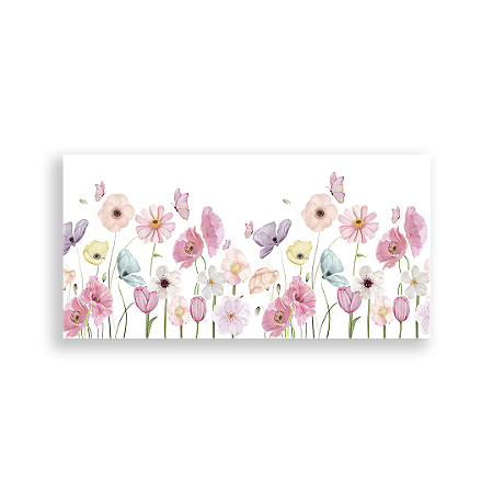Capa Painel Retangular Sublimado - Flores