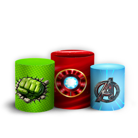 Capas Trio Cilindro Sublimado Vest Facil - Herois