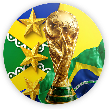 Capa Mini Painel Sublimado - CBF Copa do Mundo Brasil