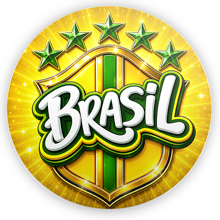 Capa Painel Redondo Sublimado - Copa do Mundo Brasil