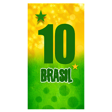 Capa Faixa Lateral Sublimado - Brasil Copa do Mundo