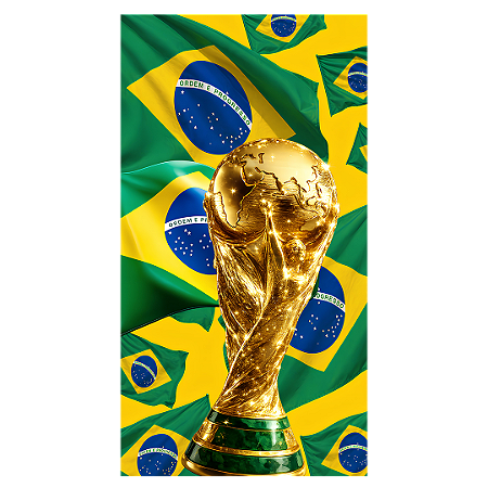 Capa Faixa Lateral Sublimado - Copa do Mundo Brasil