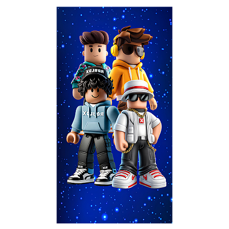 Capa Faixa Lateral Sublimado - Roblox