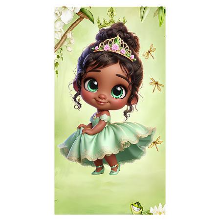 Capa Faixa Lateral Sublimado - Princesa Tiana