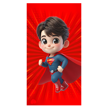 Capa Faixa Lateral Sublimado - Herois Super Homem