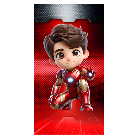Capa Faixa Lateral Sublimado - Herois Homem de Ferro
