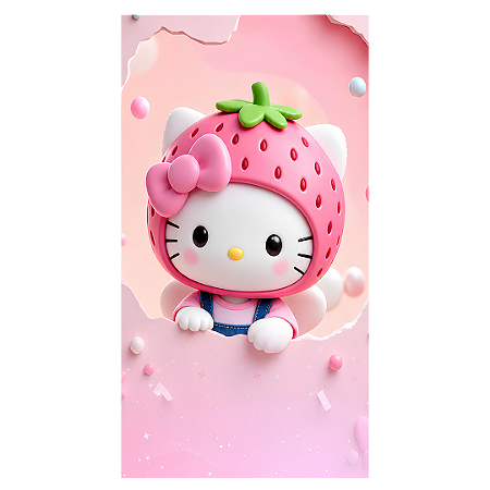 Capa Faixa Lateral Sublimado - Hello Kitty
