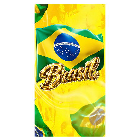 Capa Faixa Lateral Sublimado - Copa do Mundo Brasil