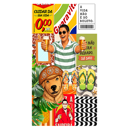 Capa Faixa Lateral Sublimado - Brasilidade