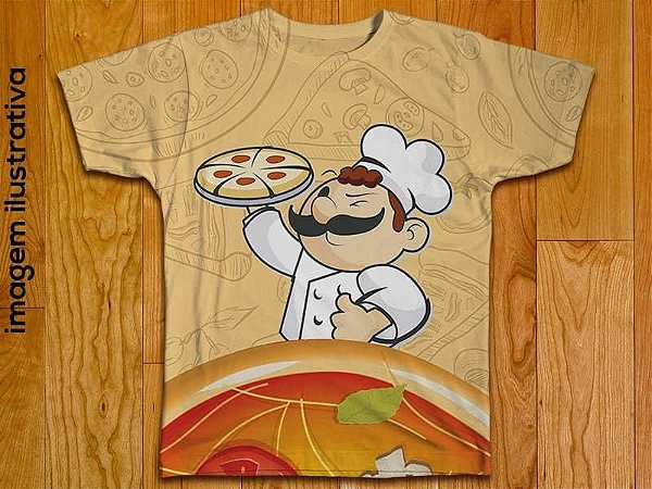 T-shirts Masculina no Atacado Pizzaiolo