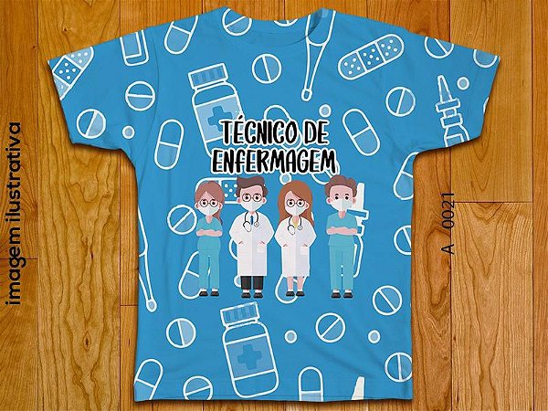 T-shirts Masculina no Atacado Tec. de enfermagem