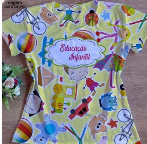 T-shirt Babylook Feminina no Atacado Educação Infantil