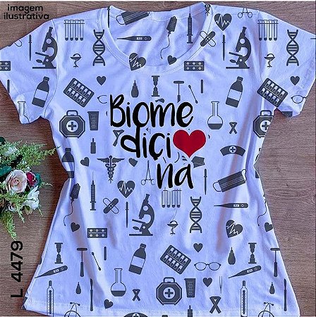 T shirt Feminina Profissão no Atacado Biomedicina