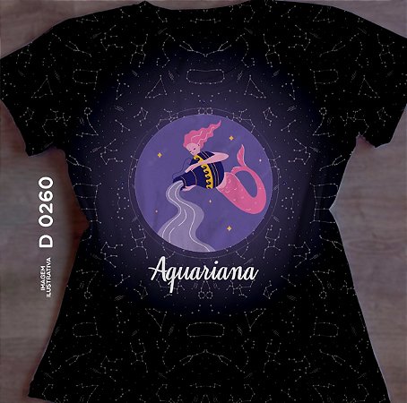 T-shirt Babylook No Atacado Aquariana
