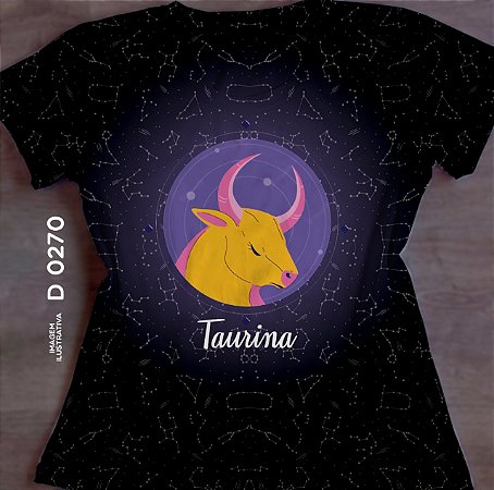 T-shirt Babylook No Atacado Taurina
